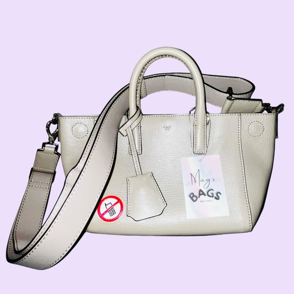 Anya Hindmarch: No Phones No Mobiles Patch Shoulder Tote Bag - Picture 2 of 16